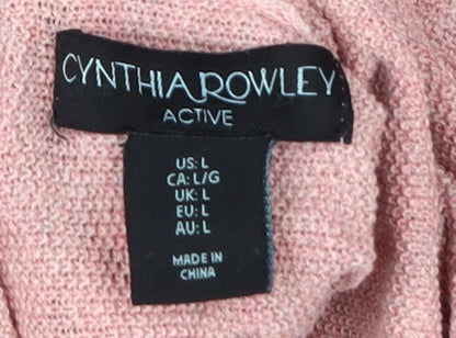 Womens UK Size L Cynthia Rowley Pink Pullover Jumper