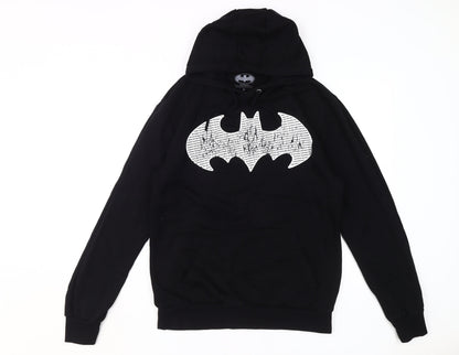 Unisex Adults UK Size M Batman Black Pullover Hoodie