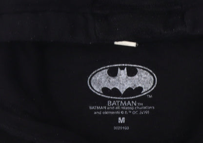Unisex Adults UK Size M Batman Black Pullover Hoodie