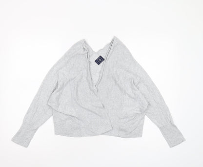 Gap Women's Grey Cardigan M Knit V-Neck