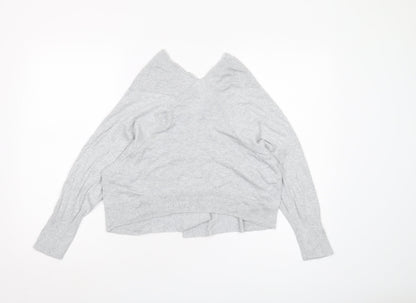 Gap Women's Grey Cardigan M Knit V-Neck