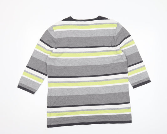 Gerry Weber Women's Multicoloured Striped Jumper 16