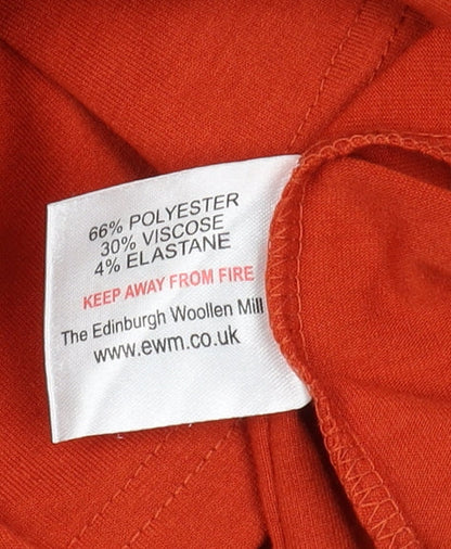Womens UK Size M Isle Collection Red Basic Blouse