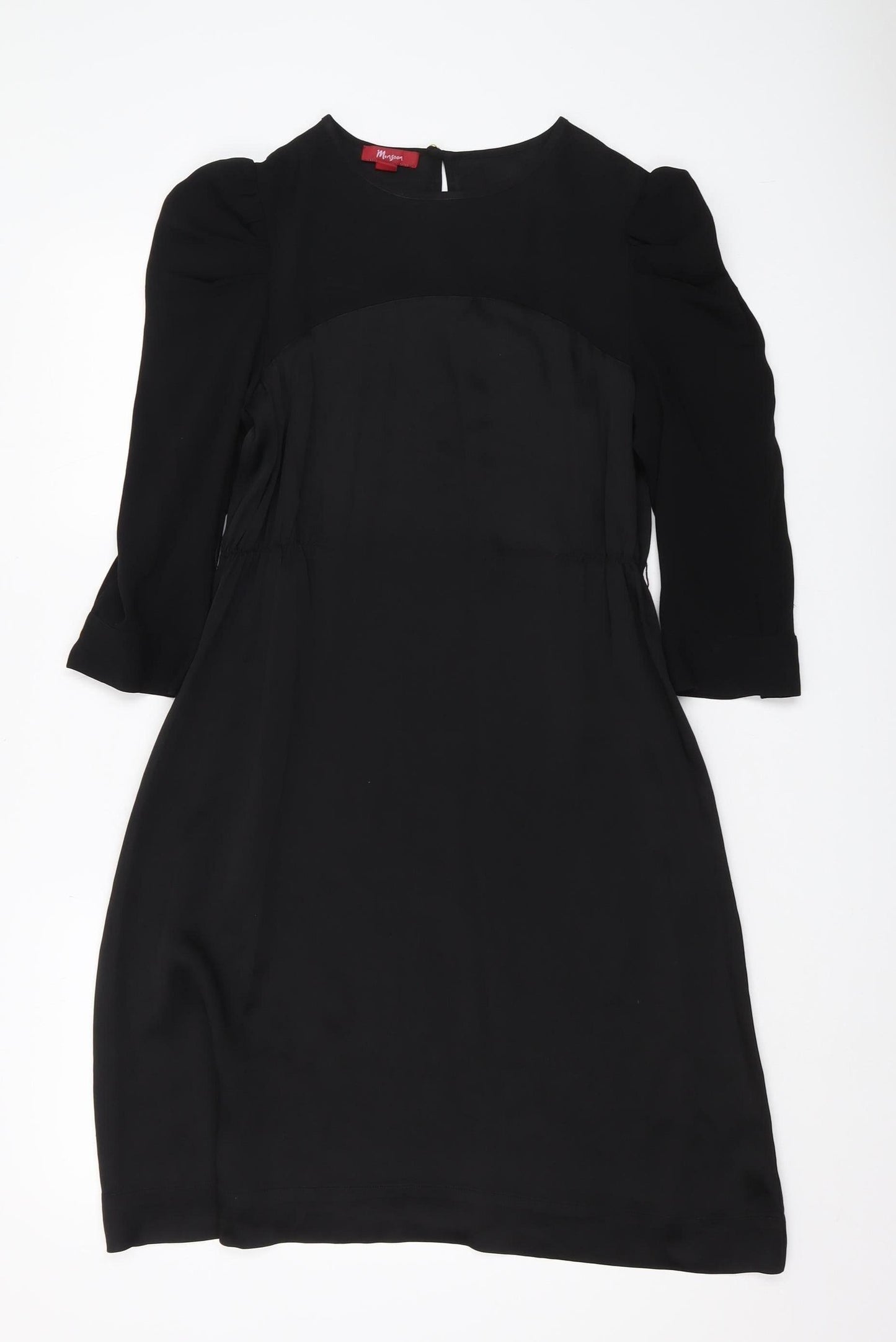 Monsoon Black Shift Dress Women Size 10