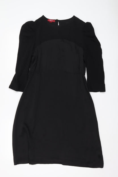Monsoon Black Shift Dress Women Size 10
