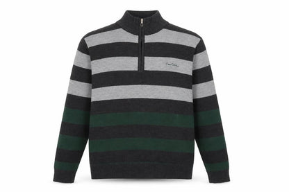 Mens UK Size M Pierre Cardin Multicoloured Full Zip Jumper