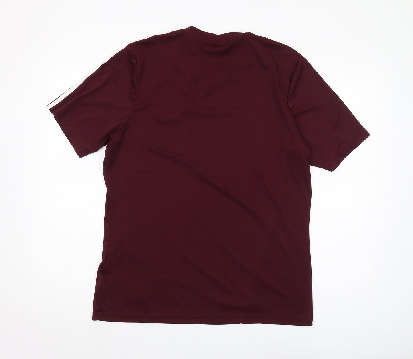 Adidas Men's Red Athletic Fit T-Shirt, Size L