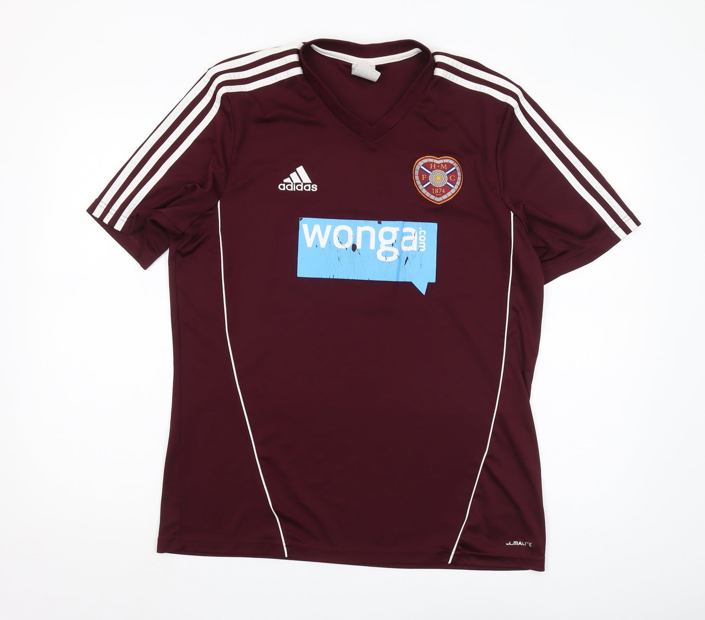 Adidas Men's Red Athletic Fit T-Shirt, Size L