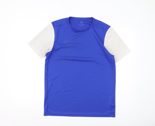 Adidas Men's M Blue Short Sleeve Crew Neck T-Shirt