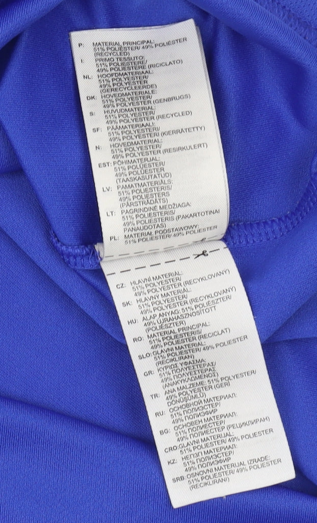 Adidas Men's M Blue Short Sleeve Crew Neck T-Shirt