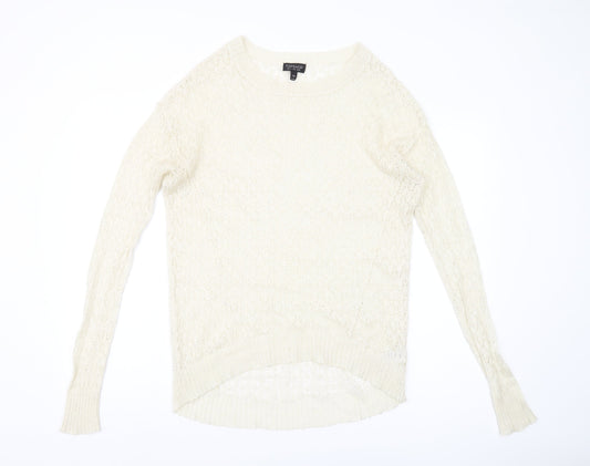 Womens UK Size UK 10 Topshop Ivory Pullover Jumper