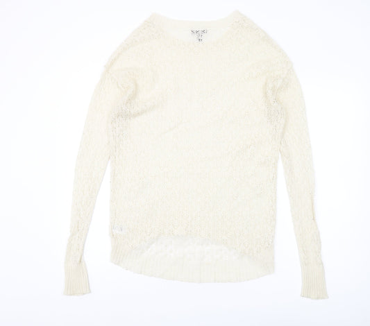 Womens UK Size UK 10 Topshop Ivory Pullover Jumper