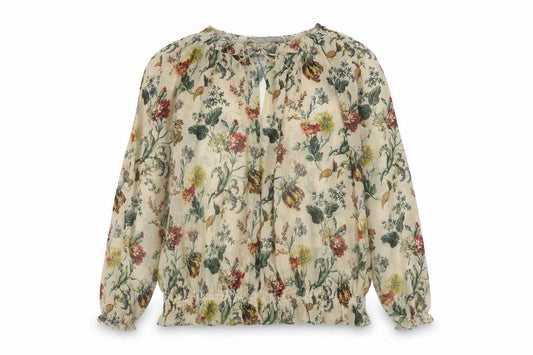 Zara Basic Women's Multicoloured Floral Blouse Size 10