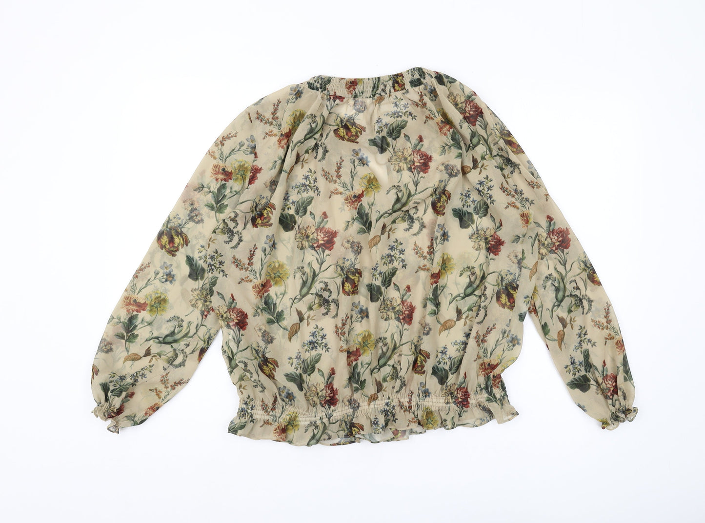 Zara Basic Women's Multicoloured Floral Blouse Size 10