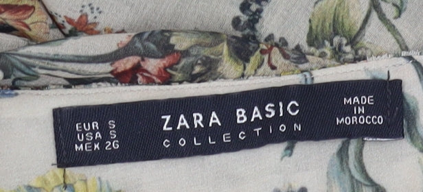 Zara Basic Women's Multicoloured Floral Blouse Size 10