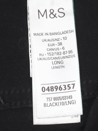 Womens UK Size 10 Marks and Spencer Slim Fit Skinny Black Jeans