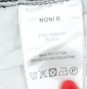 NONI B Women's Blue Straight Jeans Size 12
