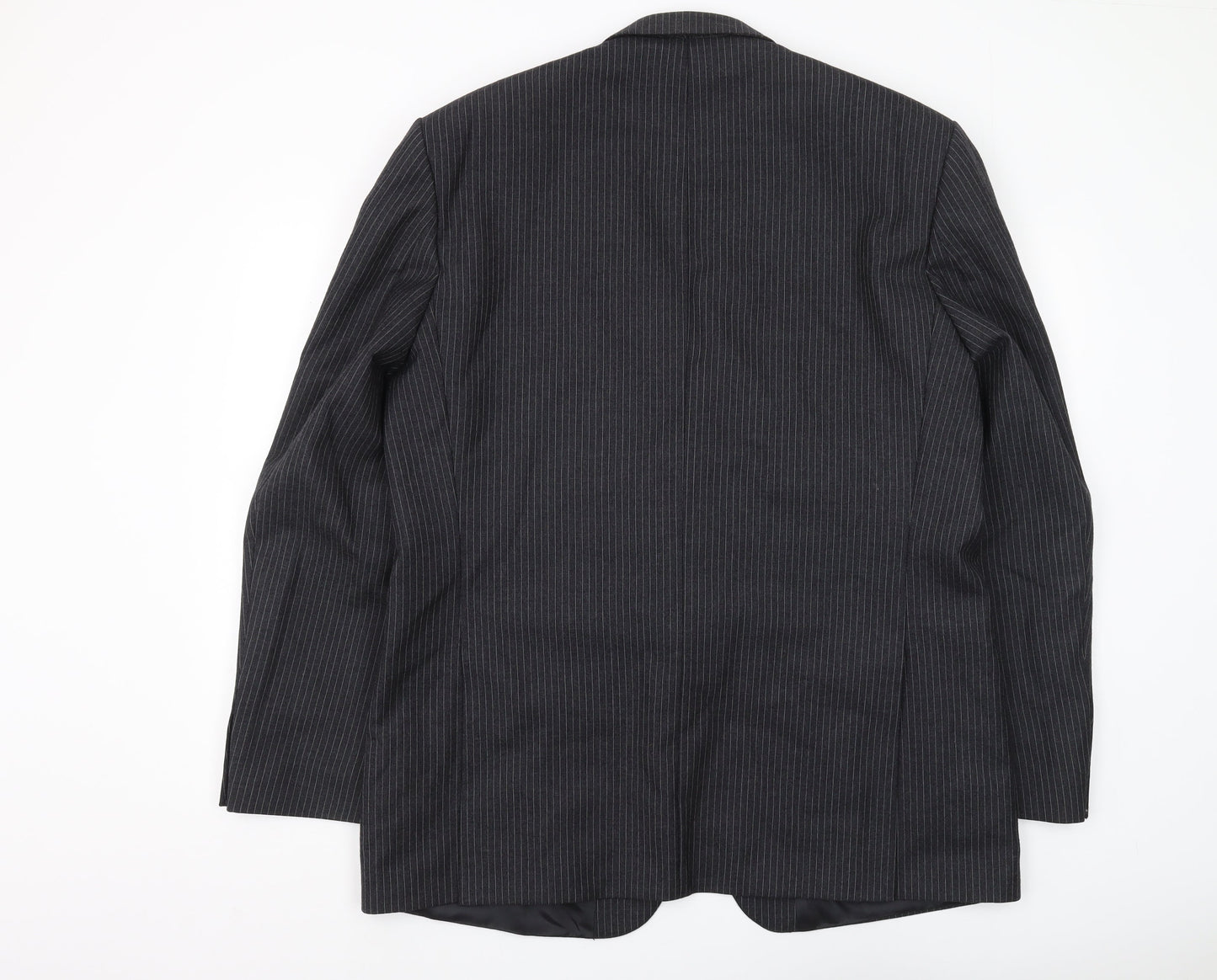Mens UK Size 46 Label Regular Black Suit Jacket