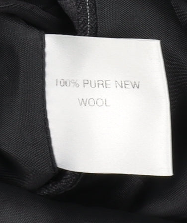 Mens UK Size 46 Label Regular Black Suit Jacket