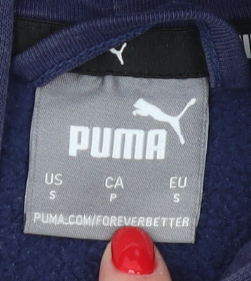 Mens UK Size S PUMA Blue Full Zip Hoodie