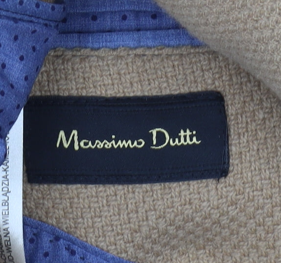 Mens UK Size 40 Massimo Dutti Regular Beige Suit Jacket