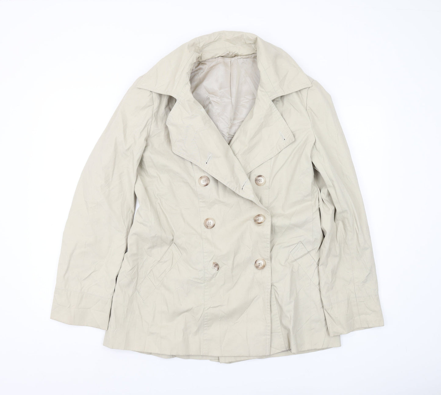 Austin Reed Women's Beige Pea Coat Size 12