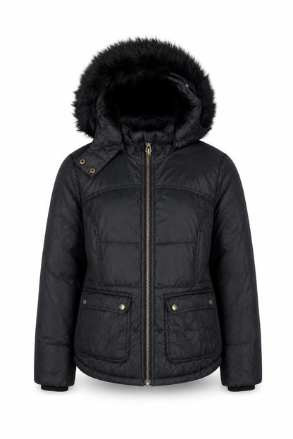 Womens UK Size 8 Jack Wills Black Puffer Jacket