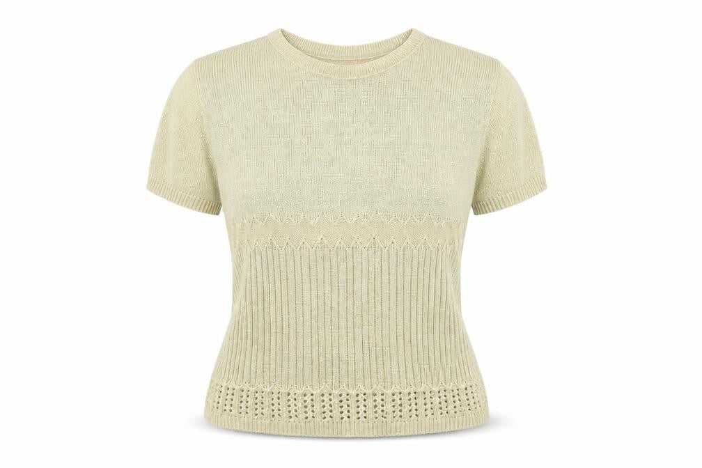 Womens UK Size M Eastex Beige Pullover Jumper