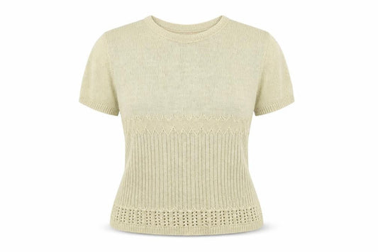 Womens UK Size M Eastex Beige Pullover Jumper