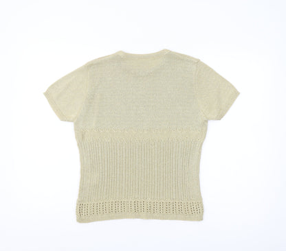 Eastex Women Beige Pullover Jumper M