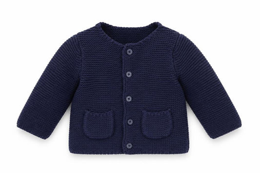 Jasper Conran Blue Unisex Cardigan 0-3 Months