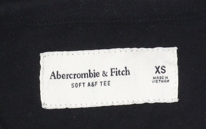 Abercrombie & Fitch Men's Black XS Henley Tee