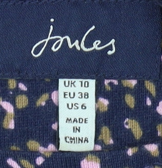Womens UK Size 10 Joules Multicoloured Basic Blouse