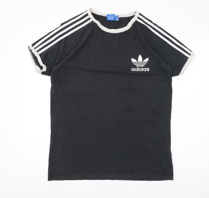 Adidas Men's Black Crew Neck Logo T-Shirt Size L