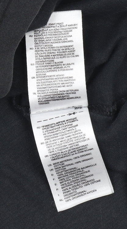 Adidas Men's Black Crew Neck Logo T-Shirt Size L