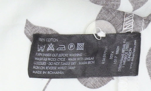 Jasper Conran Women's A-Line Floral Skirt, Size 16, Brown