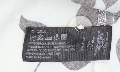 Jasper Conran Women's A-Line Floral Skirt, Size 16, Brown