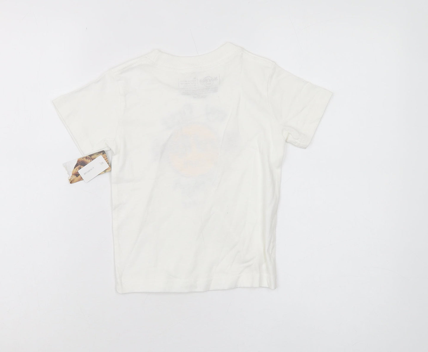 Hard Rock Cafe Boys White Graphic T-Shirt 3-4 Years