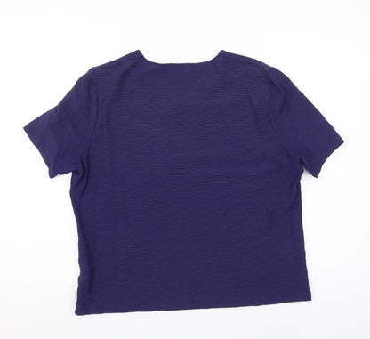 Womens UK Size 16 Eastex Blue  T-Shirt