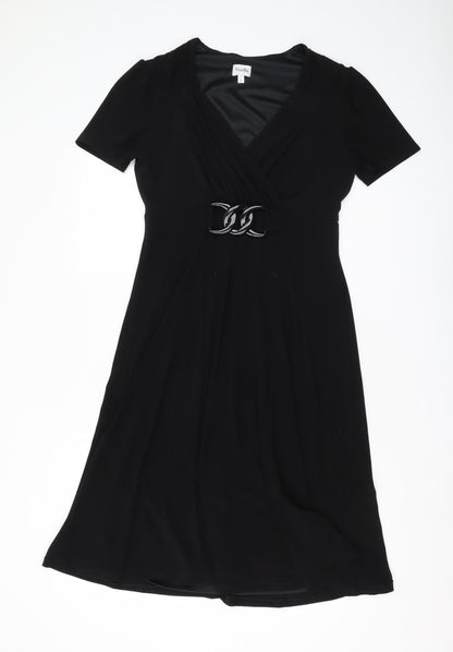 Viyella Women's Black A-Line Dress Size 10