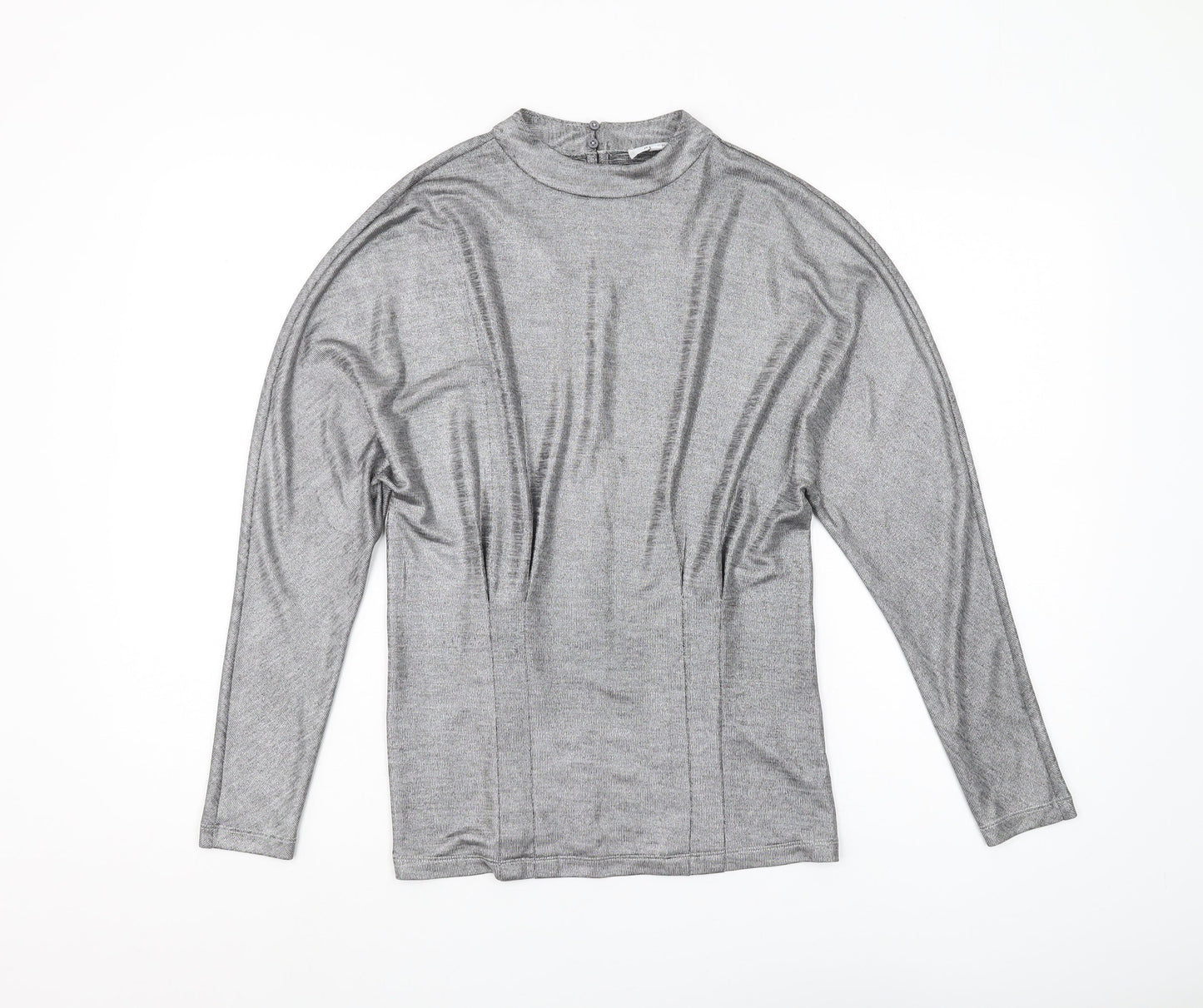 Womens UK Size XS Reiss Grey Basic Blouse