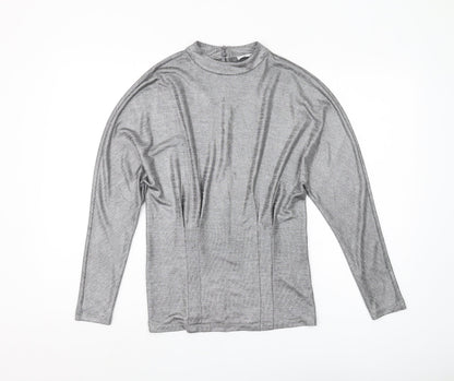 Womens UK Size XS Reiss Grey Basic Blouse