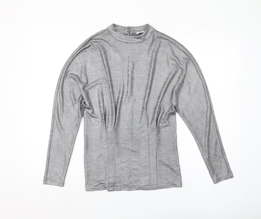 Womens UK Size XS Reiss Grey Basic Blouse
