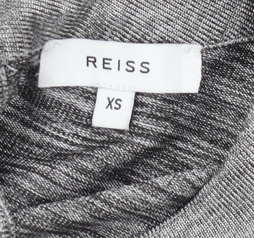Womens UK Size XS Reiss Grey Basic Blouse