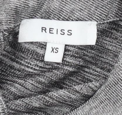 Womens UK Size XS Reiss Grey Basic Blouse