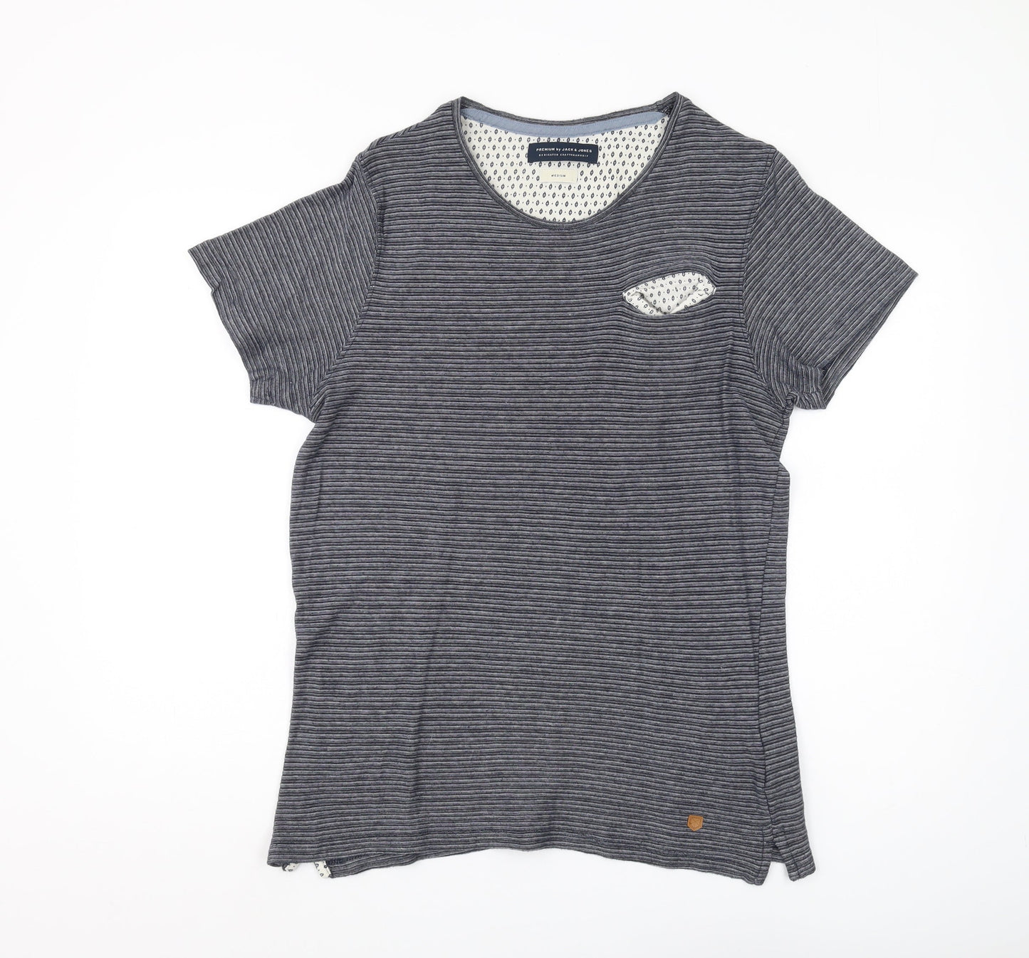 Mens UK Size M JACK & JONES Blue  T-Shirt