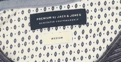 Mens UK Size M JACK & JONES Blue  T-Shirt