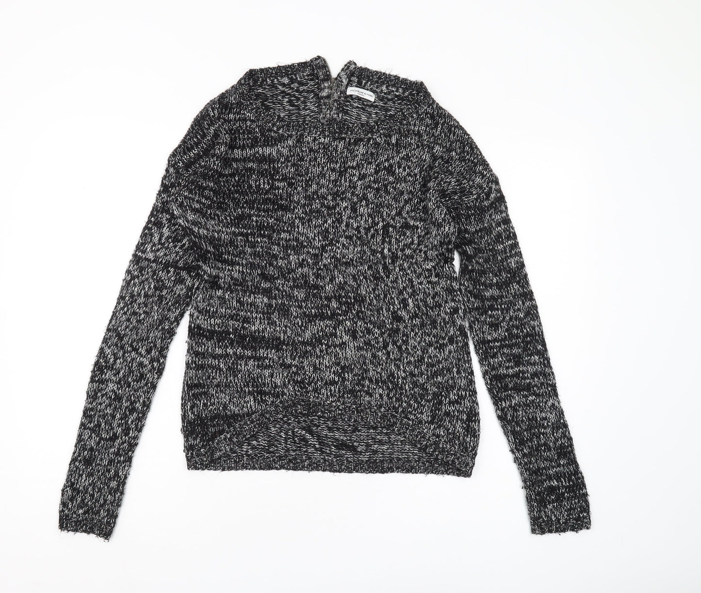 Womens UK Size XS Jacqueline de Yong Black Full Zip Jumper