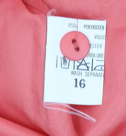 Alexon Women's Pink A-Line Midi Skirt Size 16