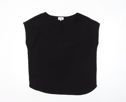 Womens UK Size 8 Noa Noa Black Basic Blouse